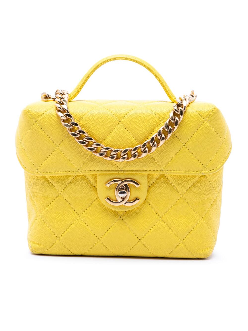 Chanel Quilted Caviar Handy Box Vanity #290421C34B